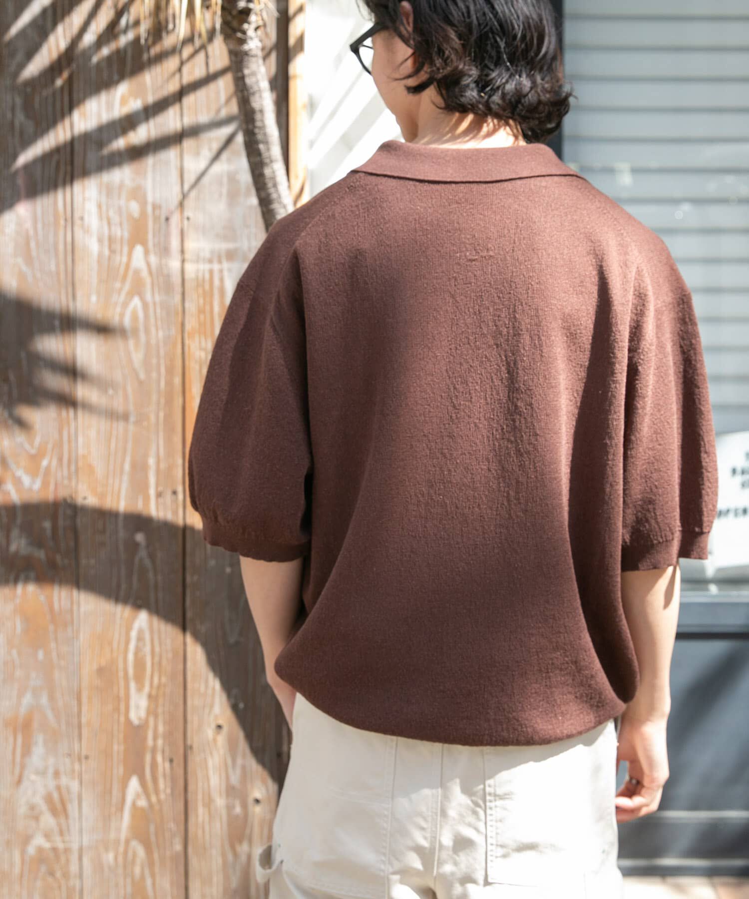 URBAN RESEARCH DOORS「FORK&SPOON　リネンブレンドスキッパーニット」|ニット・セーター|