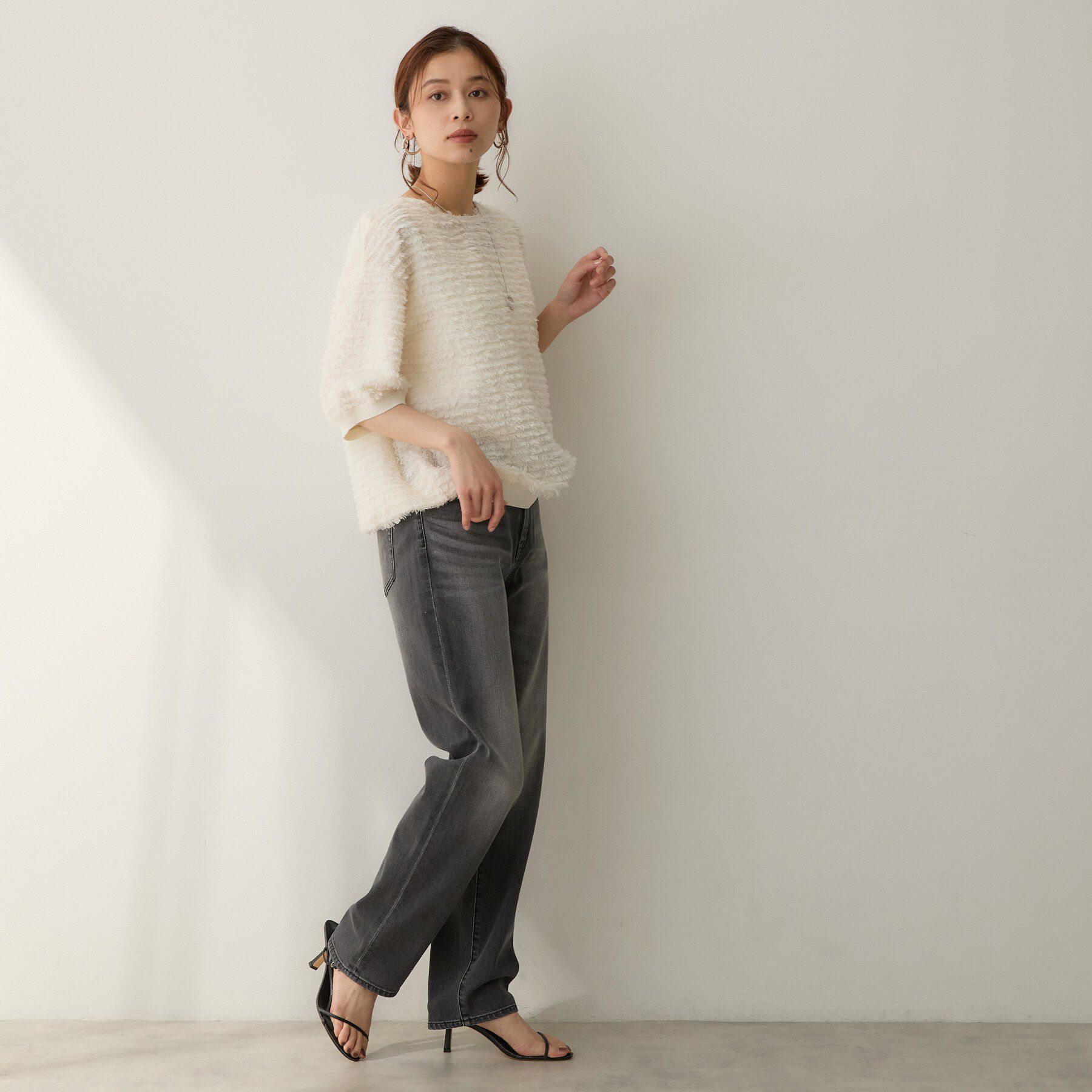 UNTITLED「【追加/人気デニム】MAKE&times;DENIMスリムストレート」|デニム|