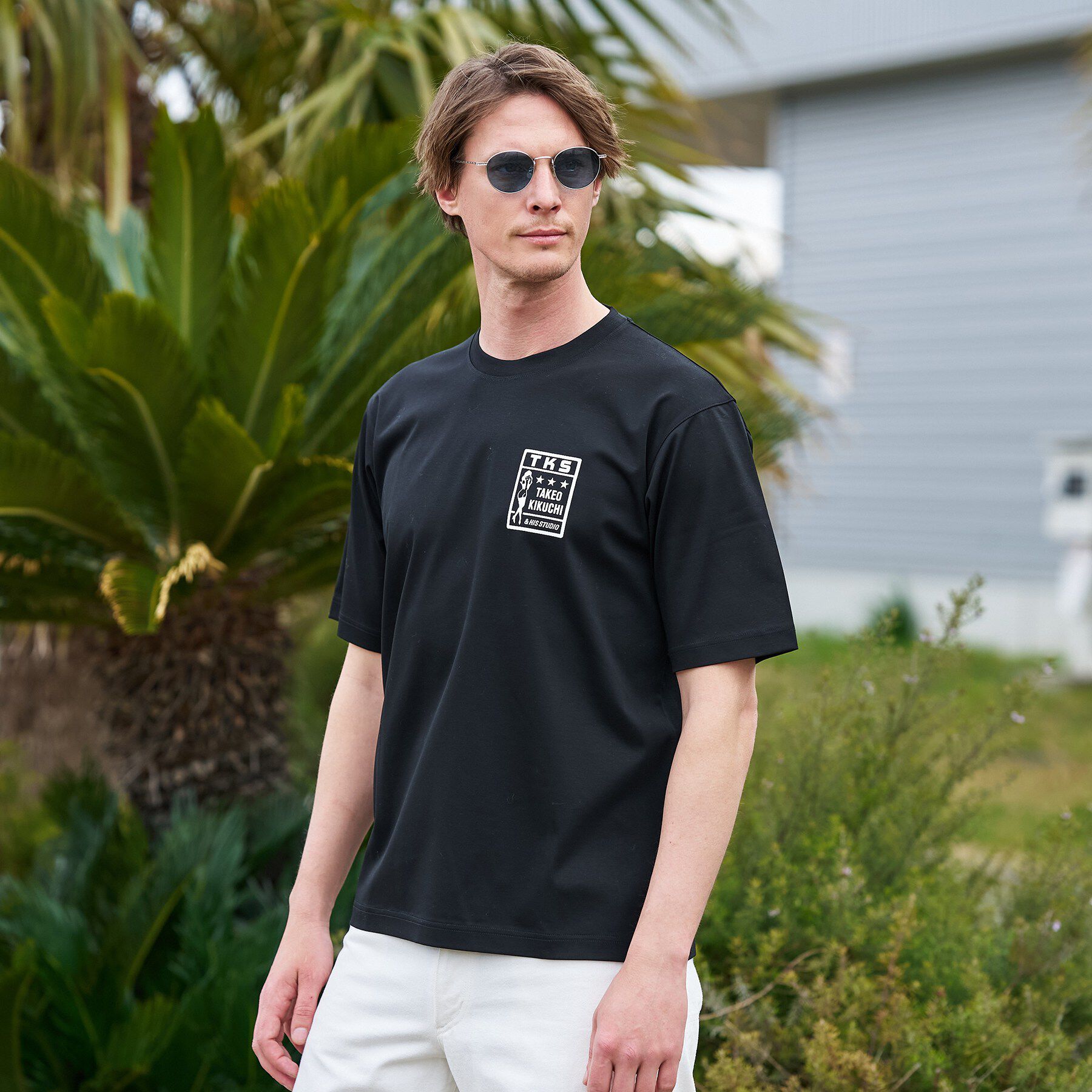 TAKEO KIKUCHI「【BOWLER HAT LABEL】アイスクリアコットン ピンナップガール 半袖Tシャツ」|Tシャツ・カットソー|