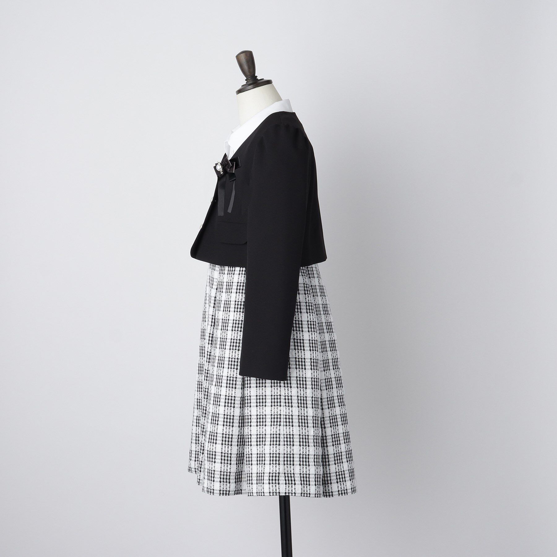 THE SHOP TK「【120-130/3点セット】ジャケット＆チェックワンピース/入園・卒園・入学」|ワンピース|