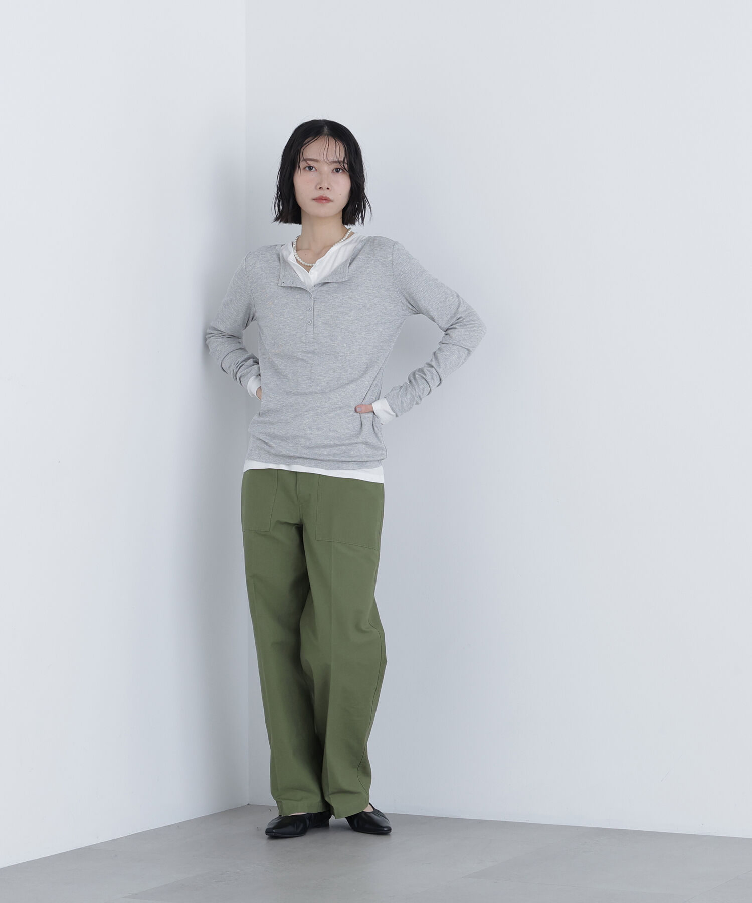  「〈N.〉ヘンリーネックカットソー」|Tシャツ・カットソー|
