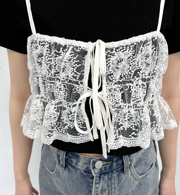 archives「レース刺繍ビスチェ」|シャツ・ブラウス|
