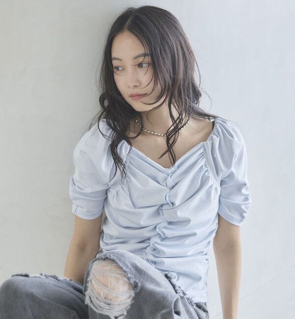 archives「【ＯＮかわ】ギャザーカットＴＯＰＳ」|Tシャツ・カットソー|