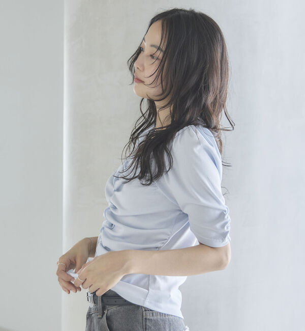 archives「【ＯＮかわ】ギャザーカットＴＯＰＳ」|Tシャツ・カットソー|