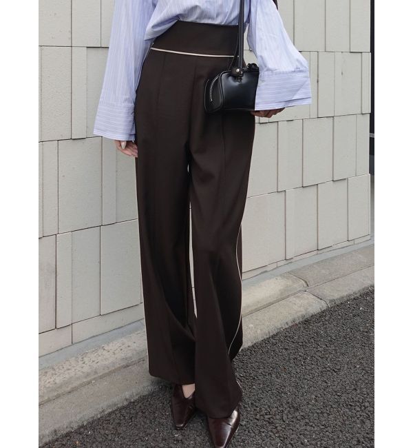 LAGUNAMOON「バイカラーパイピングパンツ」|その他|