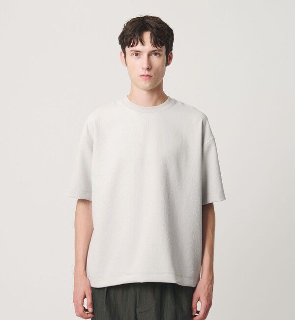 BEAUTY&YOUTH UNITED ARROWS「フュージョンツイル クルーネック Tシャツ UVカット 透け防止 ストレッチ 」|Tシャツ・カットソー|