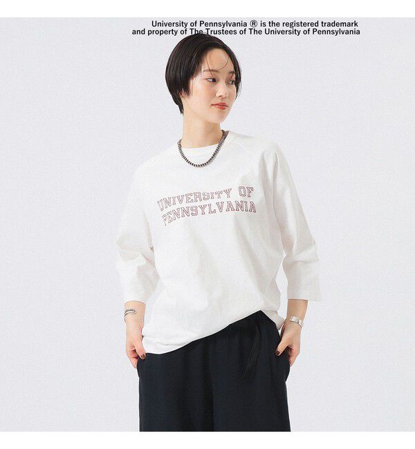BEAMSBOY「【別注】GOOD ROCK SPEED / カレッジ ラグラン Tシャツ」|Tシャツ・カットソー|WHITE