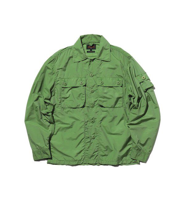 BEAMS PLUS「MIL SHT-JAC NYCO Rip stop Pigment Dye」|ブルゾン・スタジャン|