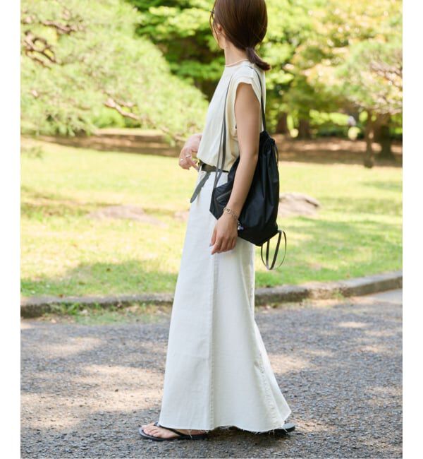 OUTDOOR PRODUCTS Usual Things「ULTライトデニムスリットリーンスカート」|スカート|