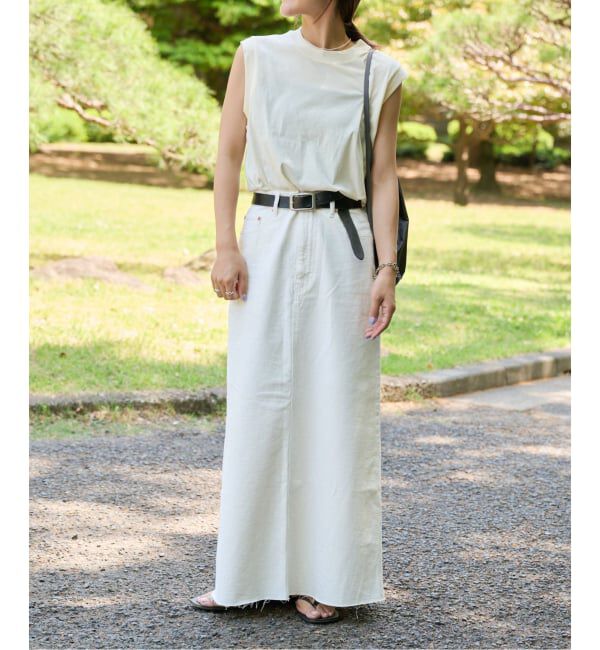 OUTDOOR PRODUCTS Usual Things「ULTライトデニムスリットリーンスカート」|スカート|
