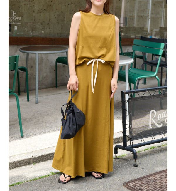 OUTDOOR PRODUCTS Usual Things「ストレッチジャージーナローカラースカート セットアップ対応」|スカート|
