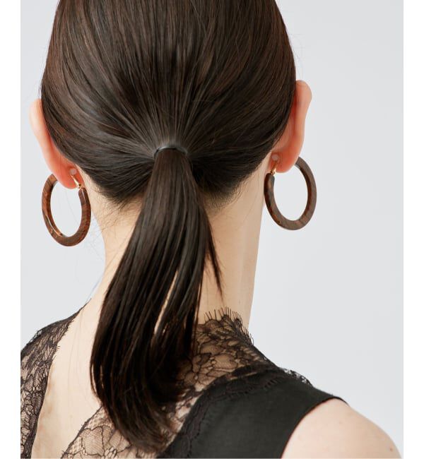 VERMEIL par iena「FRANCINE BRAMLI フランシーヌ ブラムリ フープピアス 50c」|ピアス|