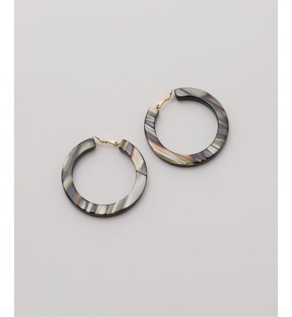 VERMEIL par iena「FRANCINE BRAMLI フランシーヌ ブラムリ フープピアス 50c」|ピアス|