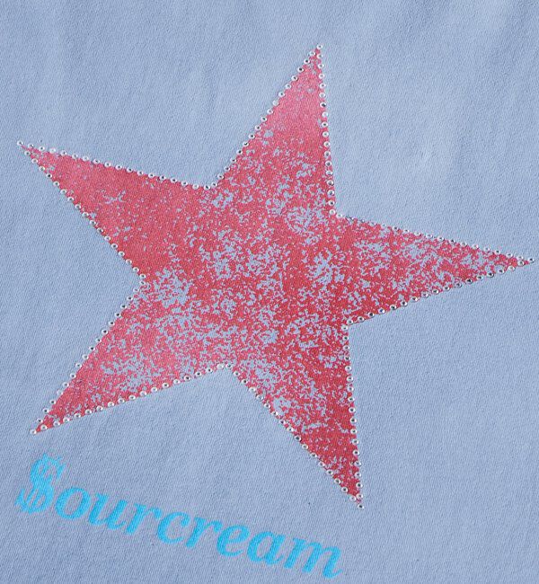  「【UNISEX】【Sourcream】ラインストーンスターグラフィックTEE」|Tシャツ・カットソー|