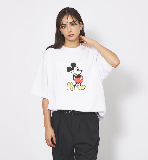 Rouge vif「【DISCUS/ディスカス】DISCUS&times;Disneyコラボ Tシャツ　半袖/デ」|Tシャツ・カットソー|