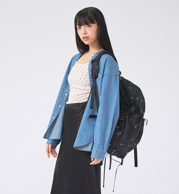 Rouge vif「【Casselini/キャセリーニ】刺繍リュック/Embro backpack/」|リュック|