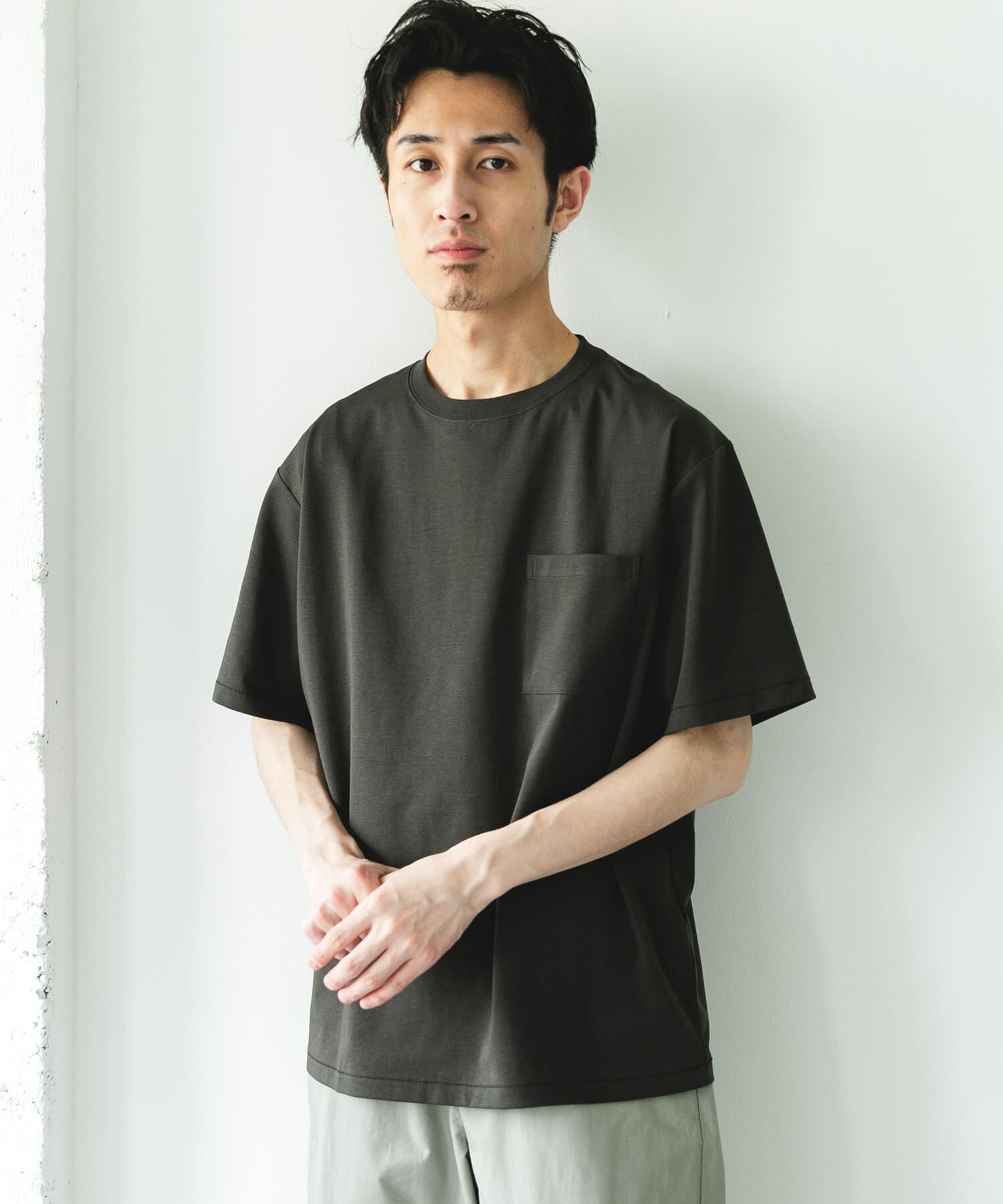 URBAN RESEARCH DOORS「『速乾/ｲｰｼﾞｰｹｱ/遮熱/接触冷感/UVｶｯﾄ』ﾏﾙﾁｽﾍﾟｯｸ ﾎﾟﾝ」|Tシャツ・カットソー|