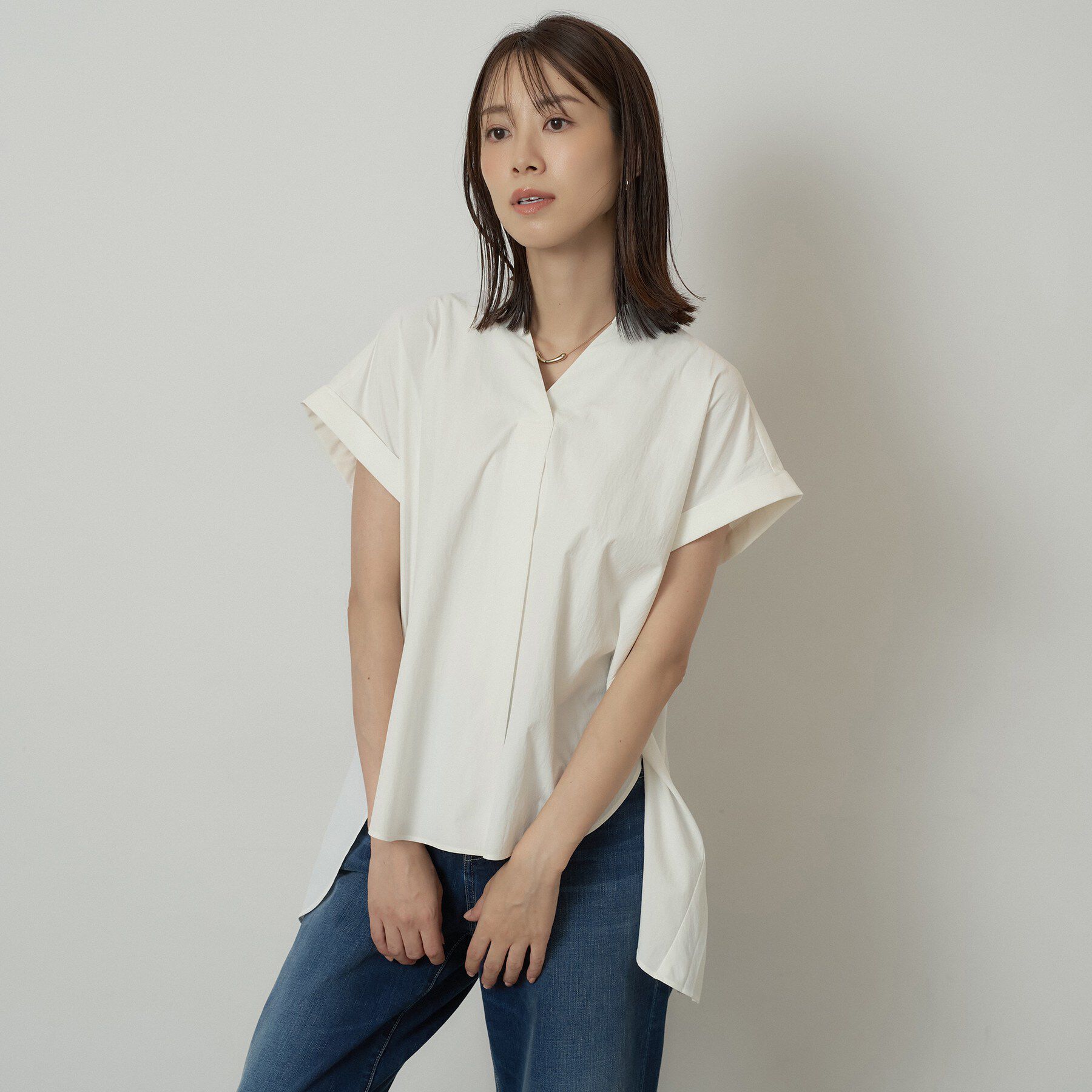 UNTITLED「【多機能付き】バックプリーツデザインブラウス」|シャツ・ブラウス|