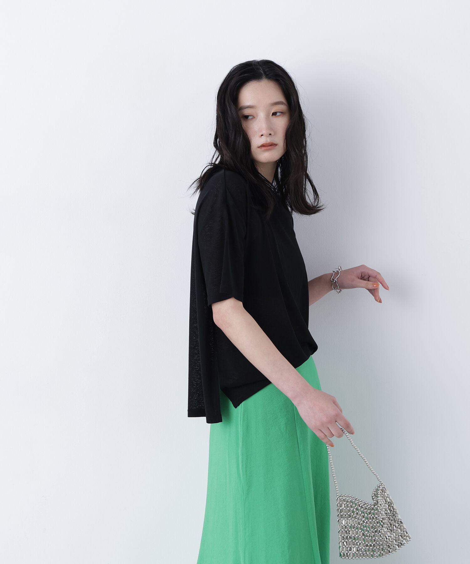  「〈N.〉スラブ天竺カットソー半袖」|Tシャツ・カットソー|