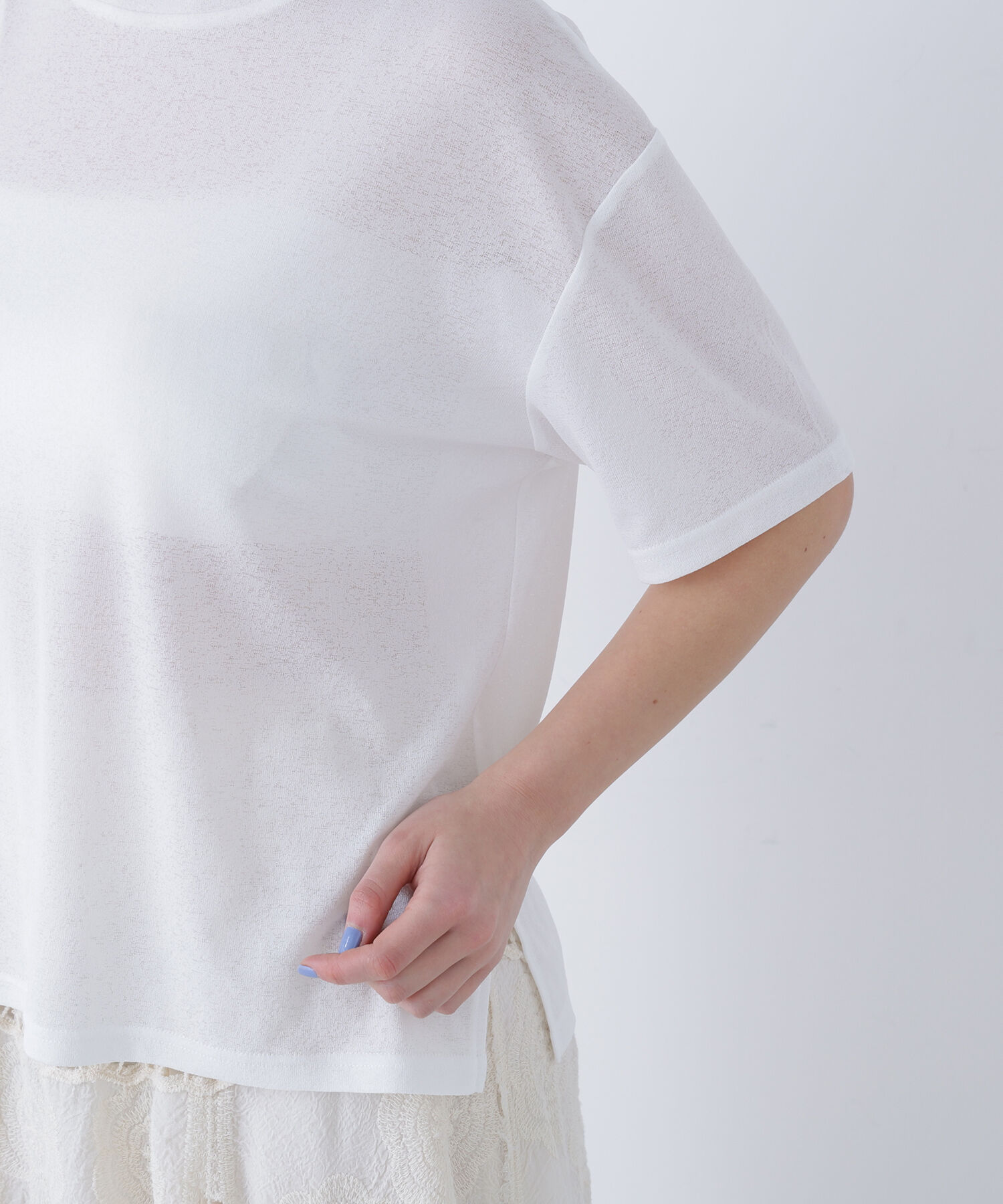  「〈N.〉スラブ天竺カットソー半袖」|Tシャツ・カットソー|