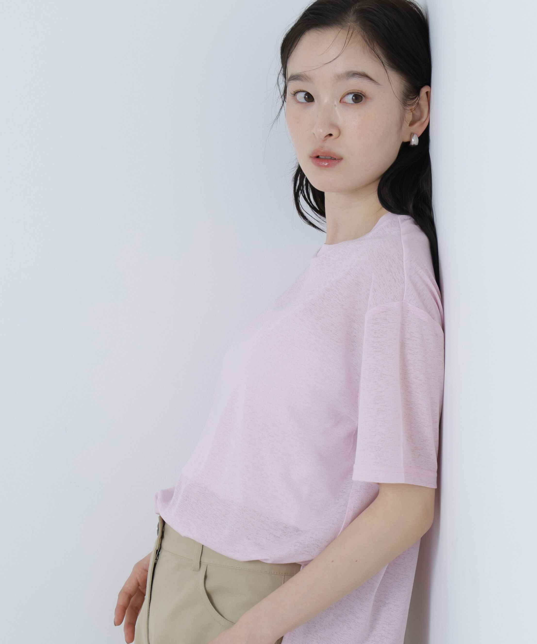  「〈N.〉スラブ天竺カットソー半袖」|Tシャツ・カットソー|