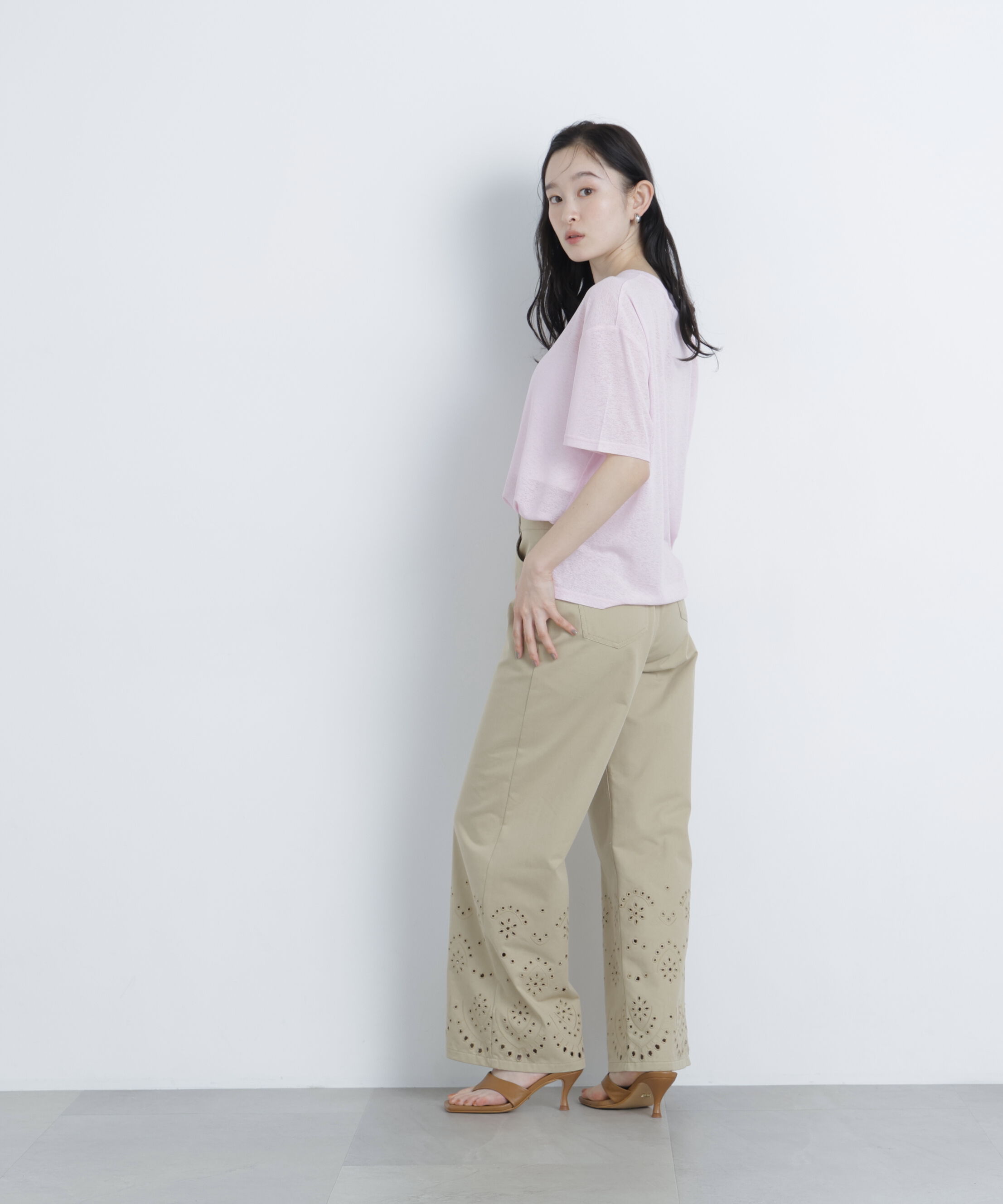  「〈N.〉スラブ天竺カットソー半袖」|Tシャツ・カットソー|