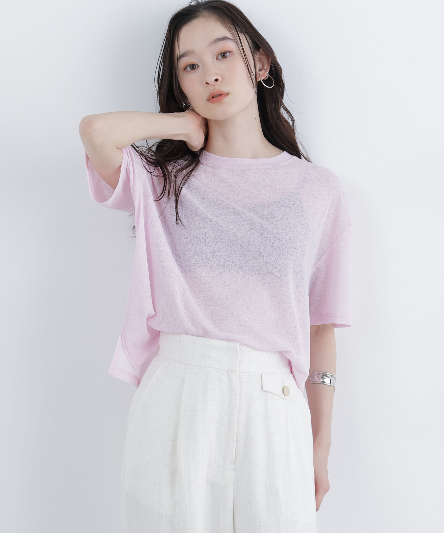  「〈N.〉スラブ天竺カットソー半袖」|Tシャツ・カットソー|