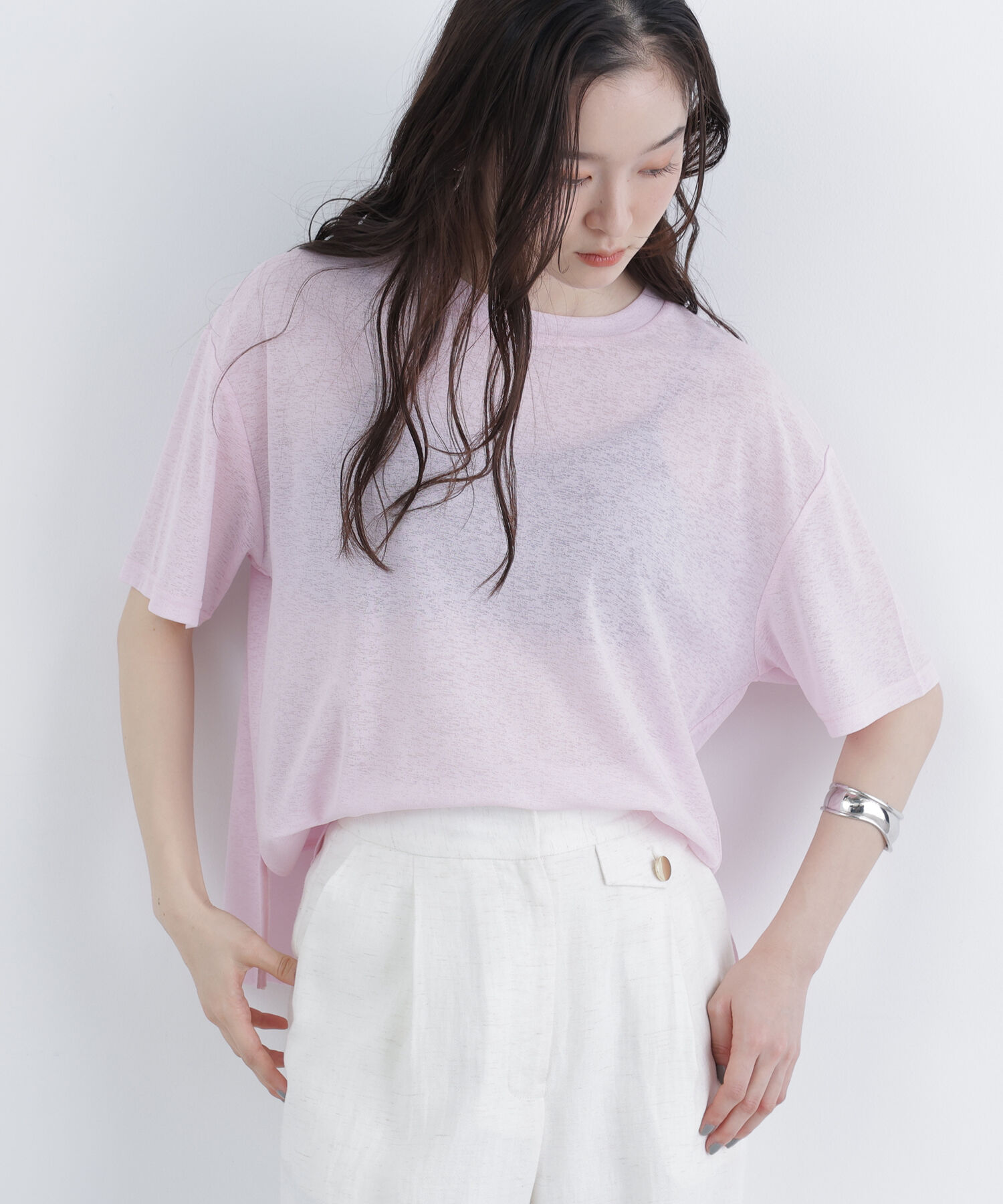  「〈N.〉スラブ天竺カットソー半袖」|Tシャツ・カットソー|