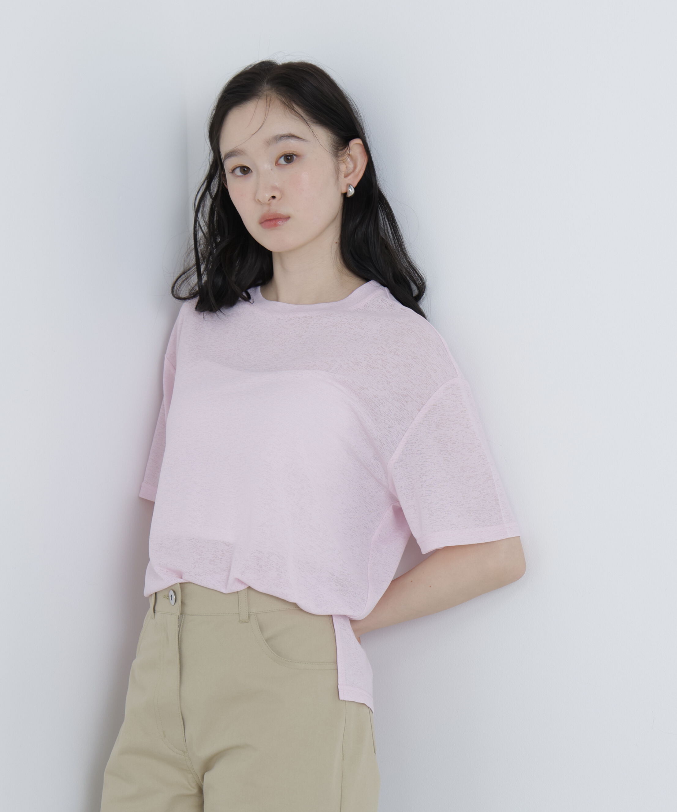  「〈N.〉スラブ天竺カットソー半袖」|Tシャツ・カットソー|