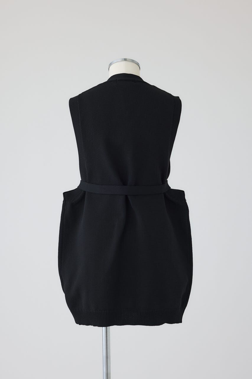RIM.ARK 「Belt set long knit vest」|ダウンベスト・ベスト|