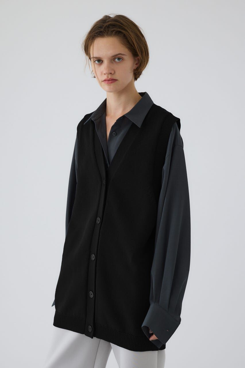 RIM.ARK 「Belt set long knit vest」|ダウンベスト・ベスト|