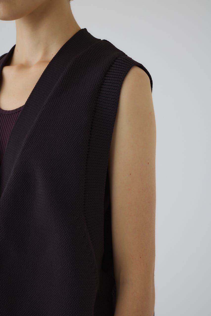 RIM.ARK 「Belt set long knit vest」|ダウンベスト・ベスト|