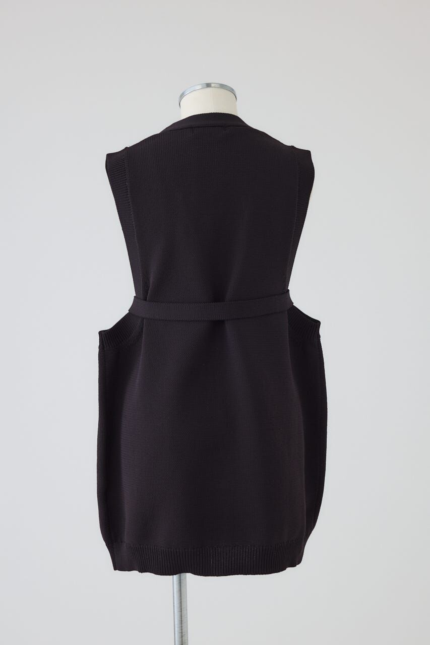 RIM.ARK 「Belt set long knit vest」|ダウンベスト・ベスト|