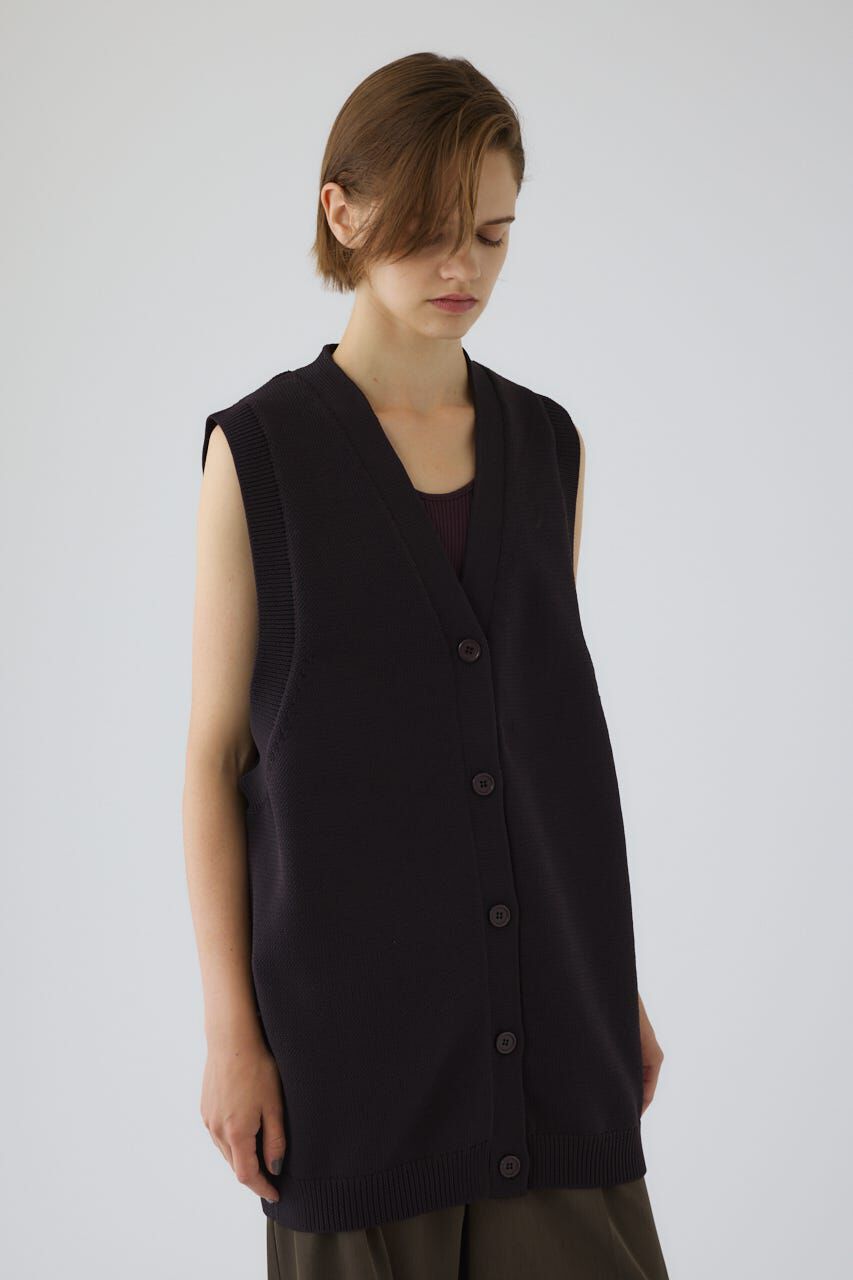 RIM.ARK 「Belt set long knit vest」|ダウンベスト・ベスト|