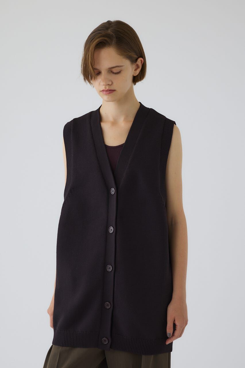 RIM.ARK 「Belt set long knit vest」|ダウンベスト・ベスト|