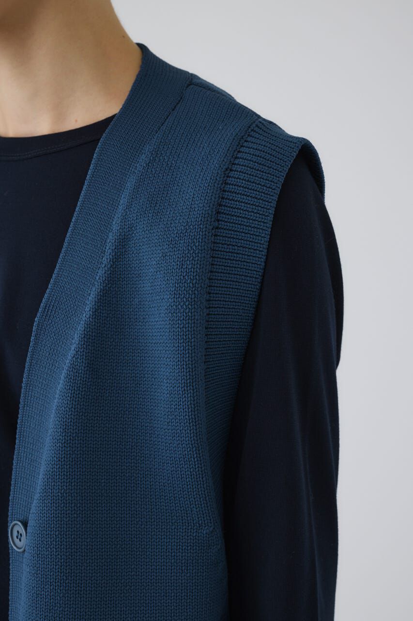 RIM.ARK 「Belt set long knit vest」|ダウンベスト・ベスト|