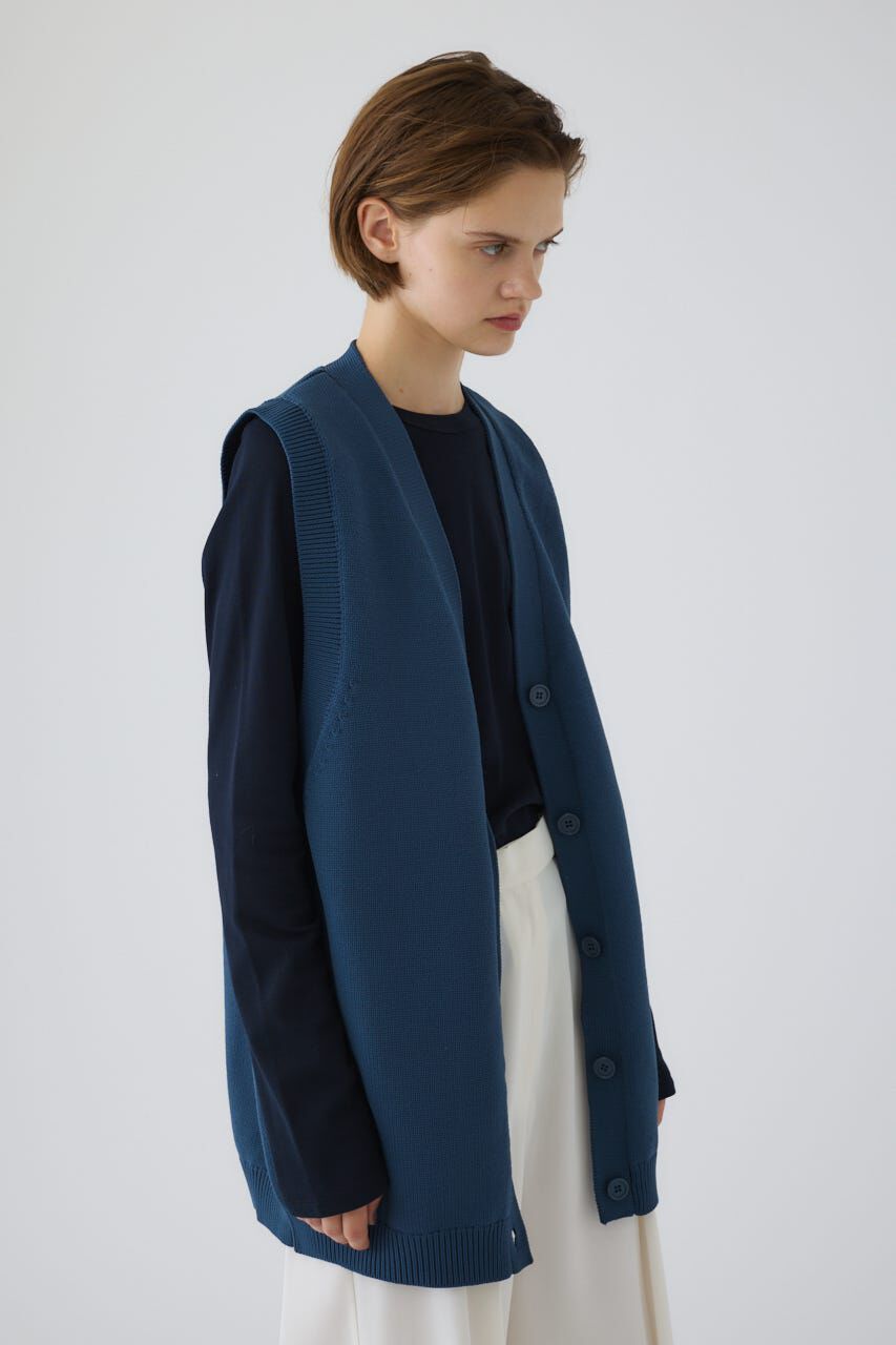 RIM.ARK 「Belt set long knit vest」|ダウンベスト・ベスト|