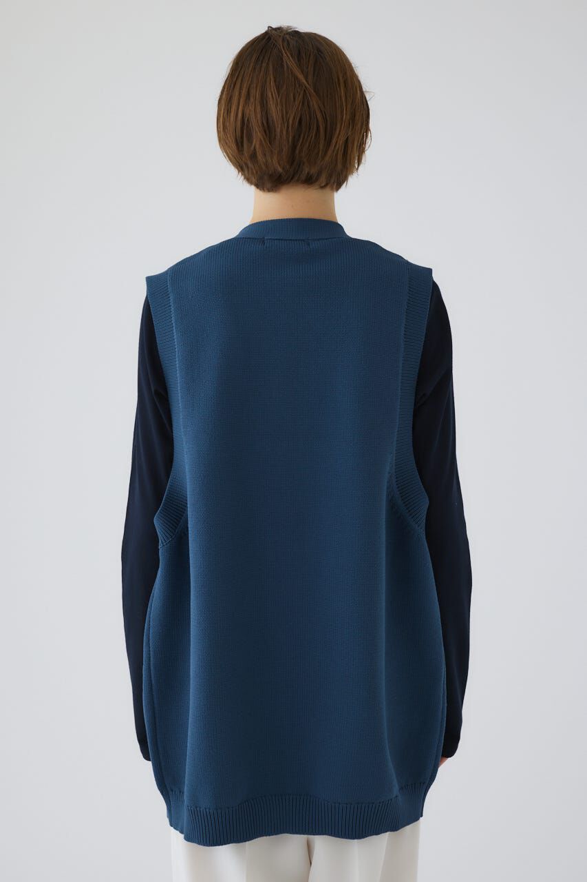 RIM.ARK 「Belt set long knit vest」|ダウンベスト・ベスト|