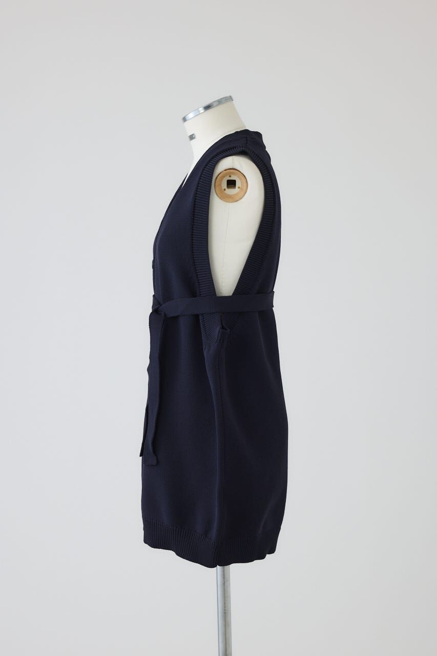RIM.ARK 「Belt set long knit vest」|ダウンベスト・ベスト|