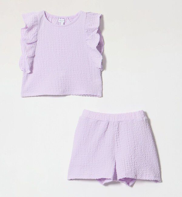 UNITED ARROWS green label relaxing「プクプク フリル セットアップ / キッズ 100cm-130cm」|ワンピース|LILAC