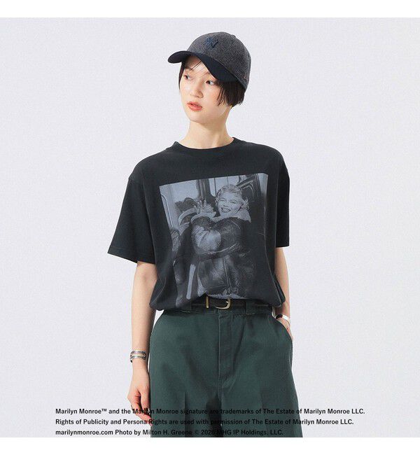 BEAMSBOY「【別注】GOOD ROCK SPEED / Monroe / Photo Tシャツ」|Tシャツ・カットソー|BLACK
