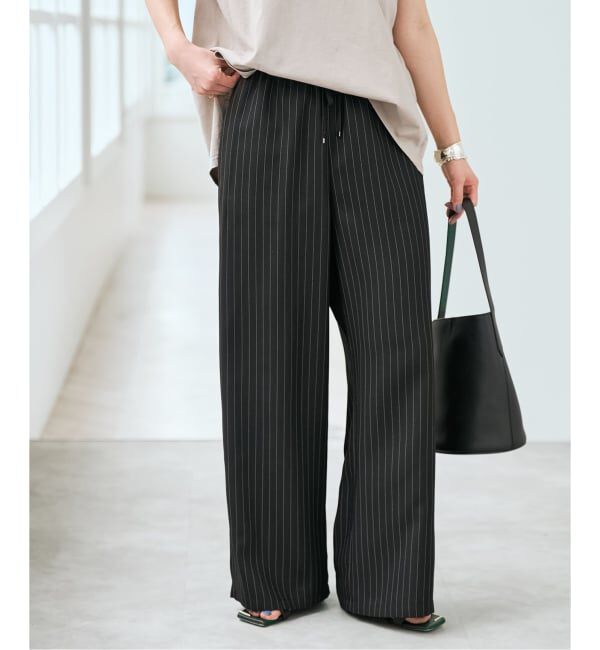 Spick and Span「《新色有り / 追加》ジョーゼットイージーパンツ」|スラックス|