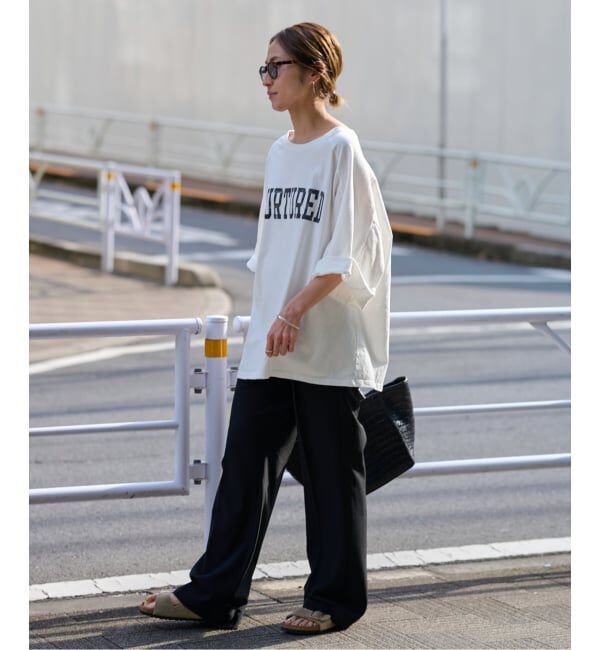 FRAMeWORK「≪WEB+一部店舗限定 / 追加≫ハーフスリーブロゴTEE」|Tシャツ・カットソー|