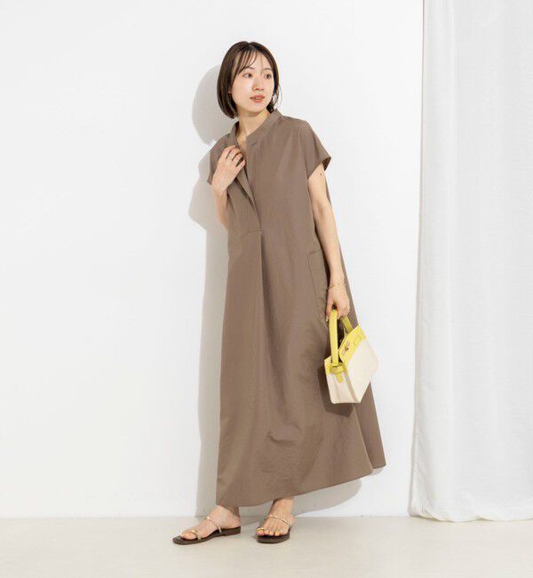 NOLLEY'S「【WEB＆一部店舗限定カラー】ウォッシャブルエクセルテックタンブラースタンドカラースキッパーワンピース」|ワンピース|