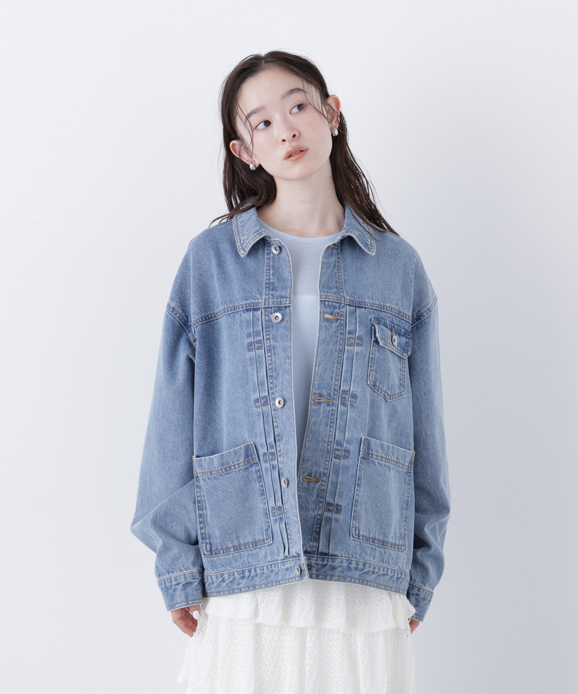  「〈N.〉オーバーデニムブルゾン」|その他|
