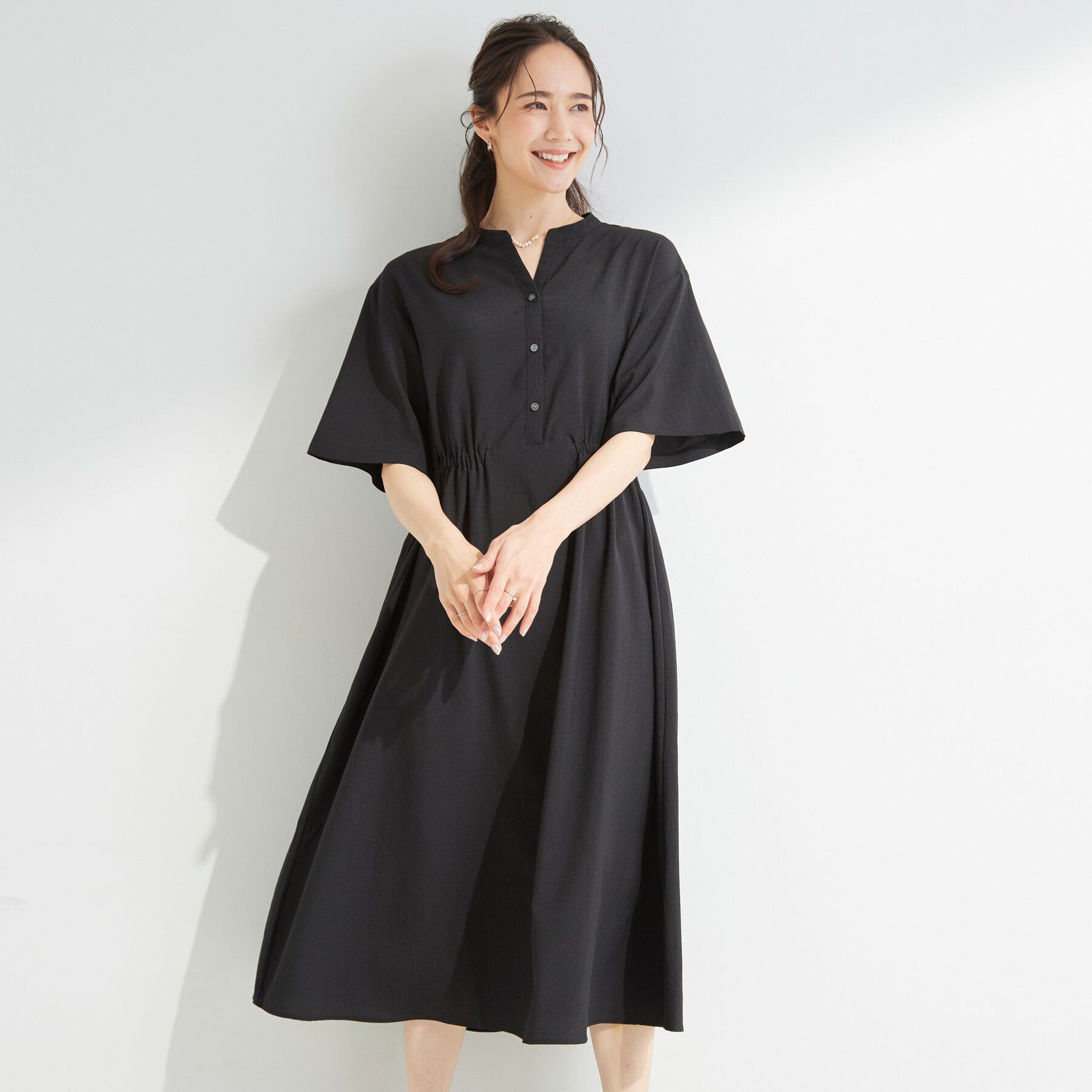 SHOO･LA･RUE「ウエストサイドギャザーワンピース」|ワンピース|