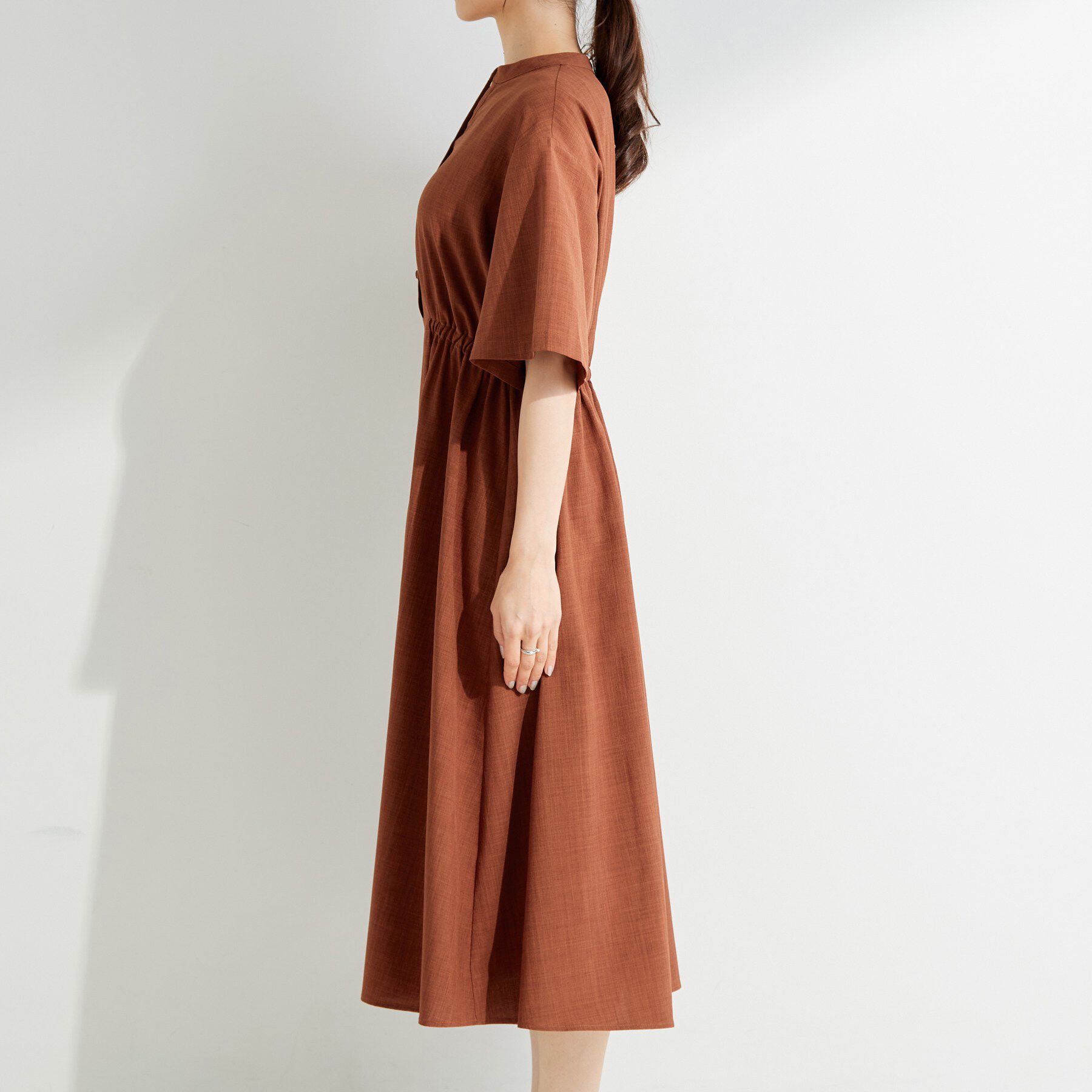 SHOO･LA･RUE「ウエストサイドギャザーワンピース」|ワンピース|