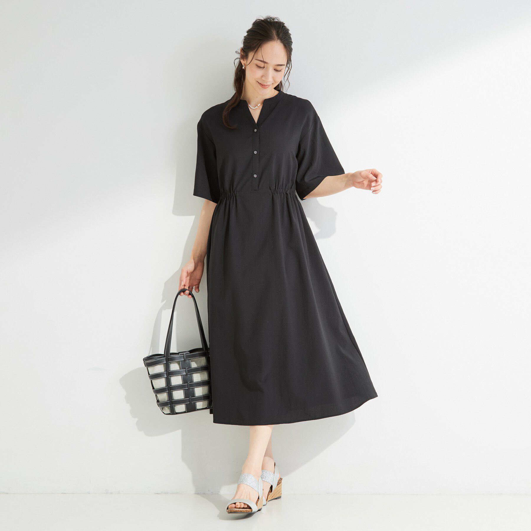 SHOO･LA･RUE「ウエストサイドギャザーワンピース」|ワンピース|