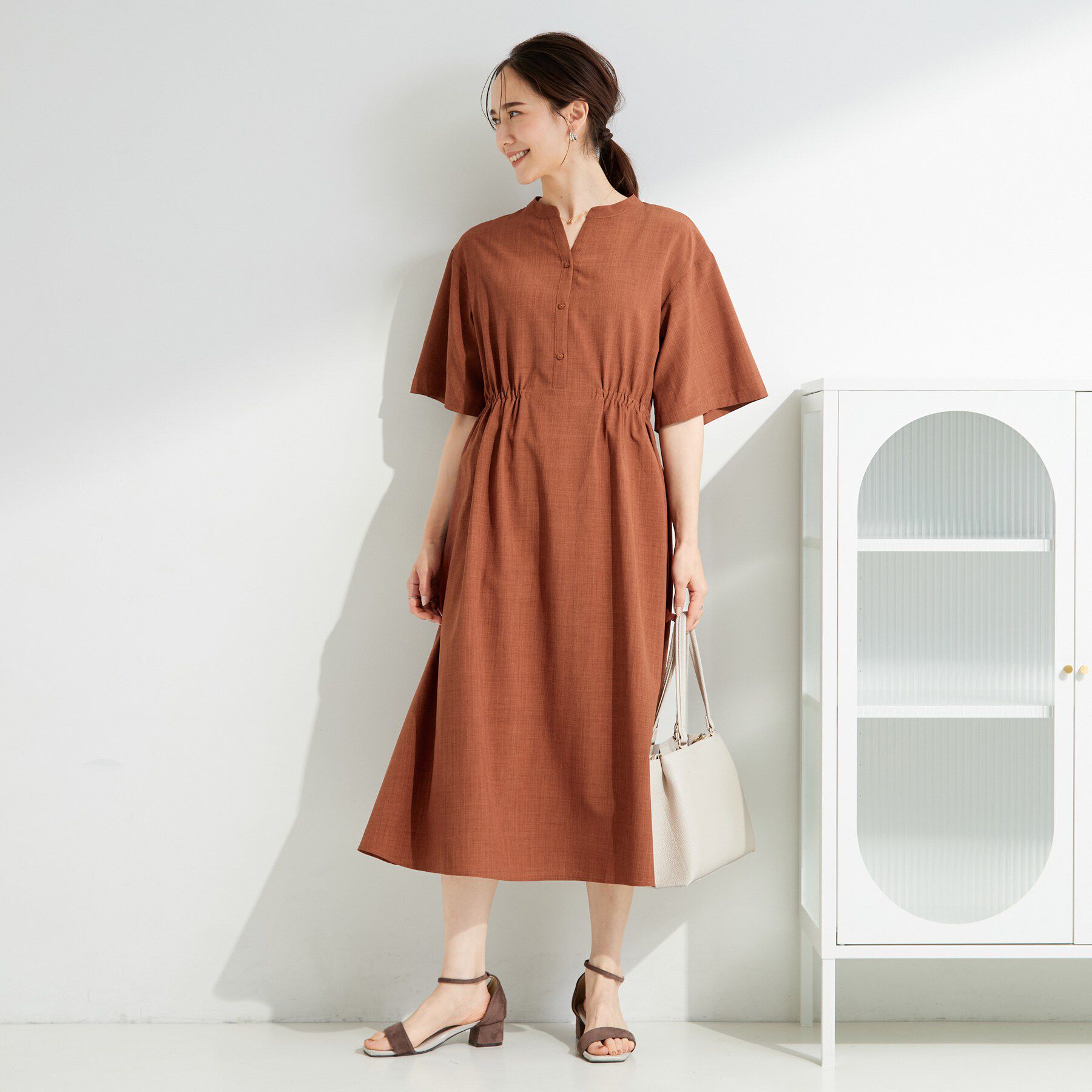 SHOO･LA･RUE「ウエストサイドギャザーワンピース」|ワンピース|