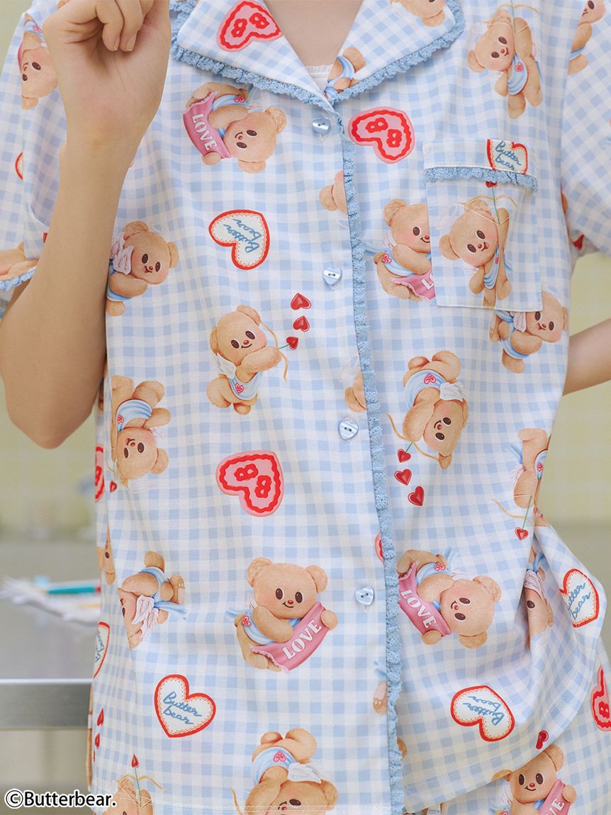 SNIDEL HOME「【BUTTERBEAR】開襟シャツ」|ルームウェア|